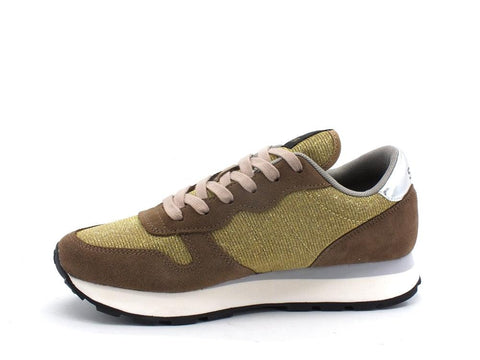 SUN68 Ally Thing Glitter Sneaker Lamè Oro Z41203 - Sandrini Calzature e Abbigliamento