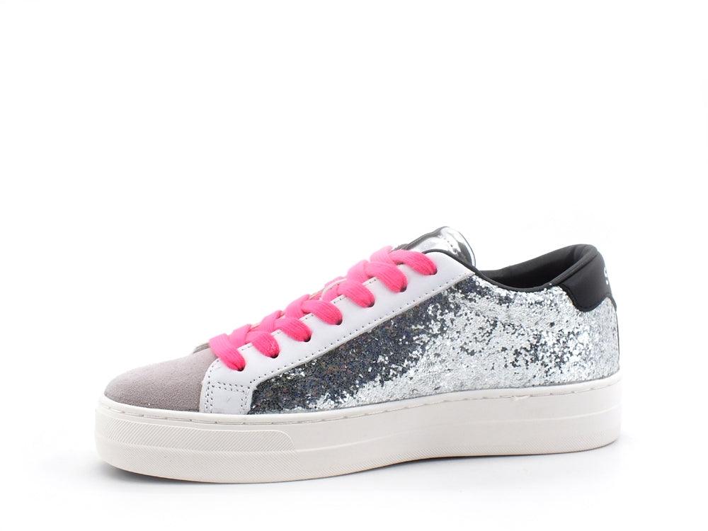 SUN68 Betty Sneaker Running Glitter Argento Z41238 - Sandrini Calzature e Abbigliamento