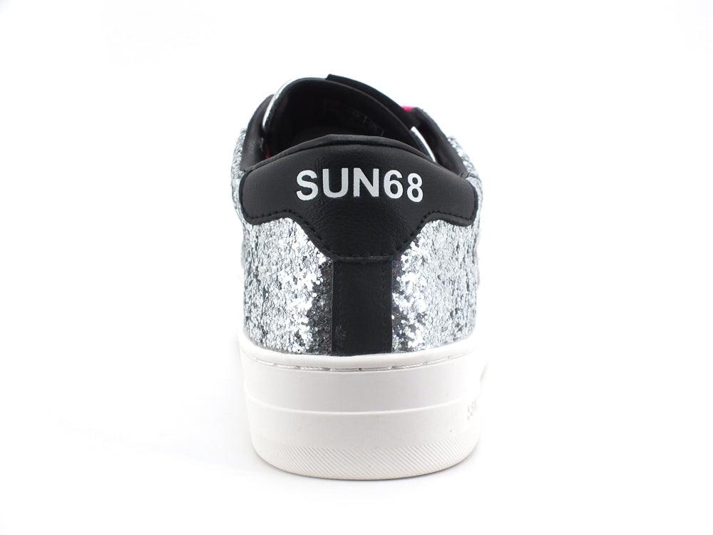 SUN68 Betty Sneaker Running Glitter Argento Z41238 - Sandrini Calzature e Abbigliamento