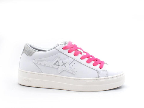 SUN68 Betty Sneaker Running Retro Glitter Bianco Z41232 - Sandrini Calzature e Abbigliamento