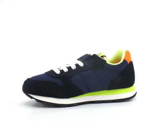 SUN68 Boy's Tom Fluo Sneaker Bambino Navy Blue Z32302 - Sandrini Calzature e Abbigliamento