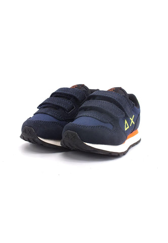 SUN68 Boy's Tom Fluo Sneaker Bimbo Navy Blue Z42302B - Sandrini Calzature e Abbigliamento