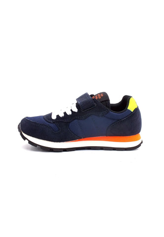 SUN68 Boy's Tom Fluo Sneaker Bimbo Navy Blue Z42302K - Sandrini Calzature e Abbigliamento