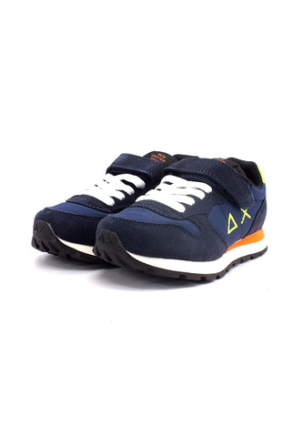 SUN68 Boy's Tom Fluo Sneaker Bimbo Navy Blue Z42302K - Sandrini Calzature e Abbigliamento