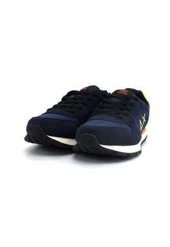 SUN68 Boy's Tom Fluo Sneaker Bimbo Navy Blue Z42302T - Sandrini Calzature e Abbigliamento