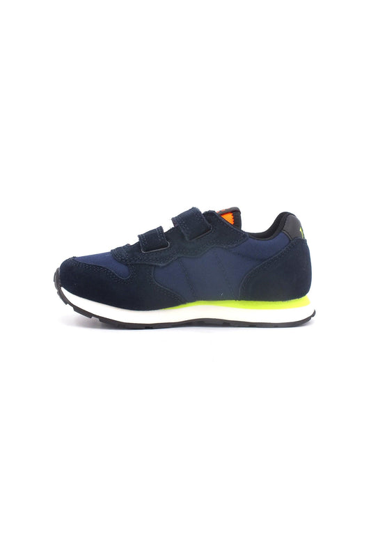 SUN68 Boy's Tom Fluo Sneaker Bimbo Navy Blue Z43302B - Sandrini Calzature e Abbigliamento