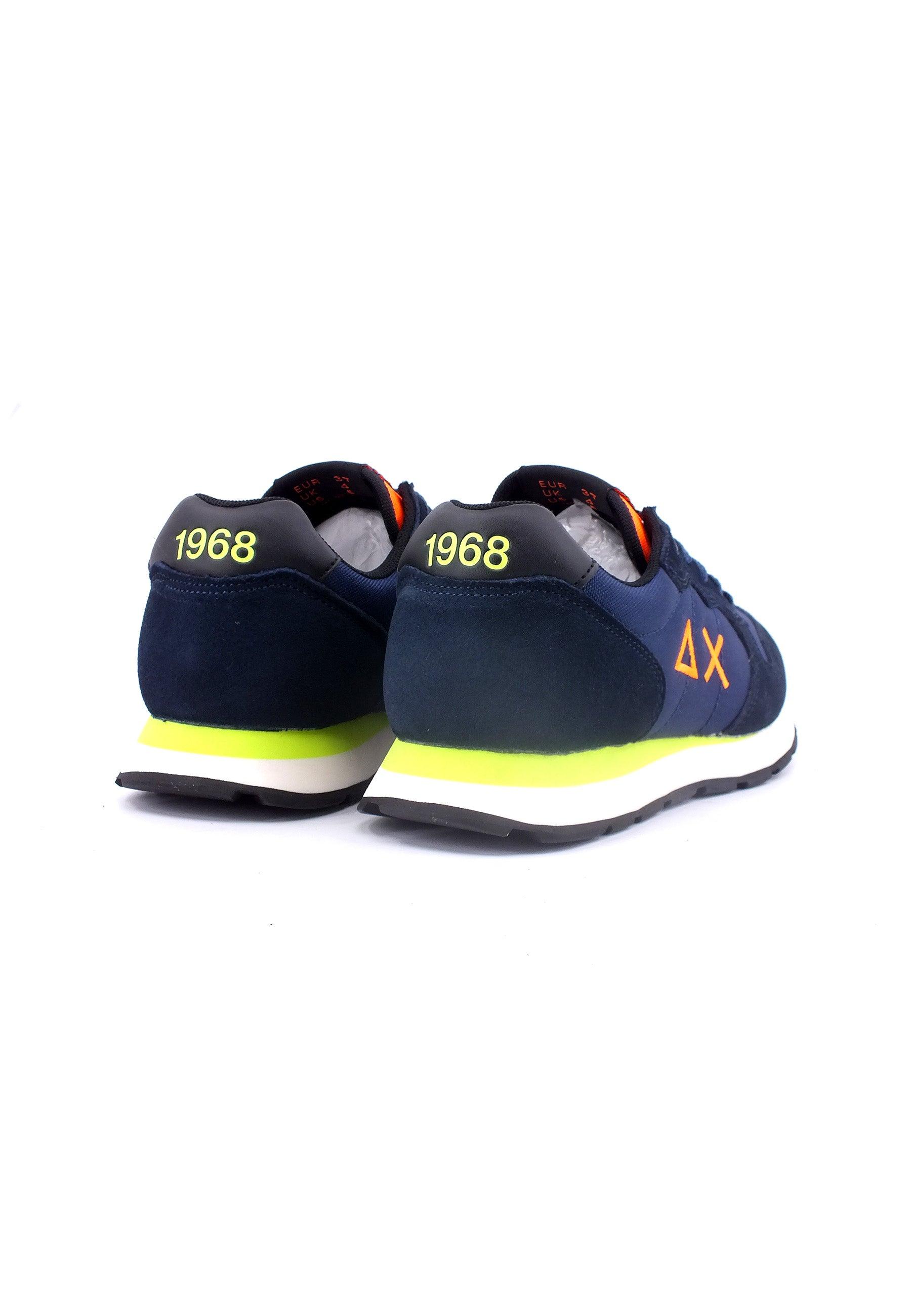 SUN68 Boy's Tom Fluo Sneaker Bimbo Navy Blue Z43302T - Sandrini Calzature e Abbigliamento