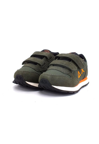 SUN68 Boy's Tom Fluo Sneaker Bimbo Verde Militare Scuro Z42302B - Sandrini Calzature e Abbigliamento