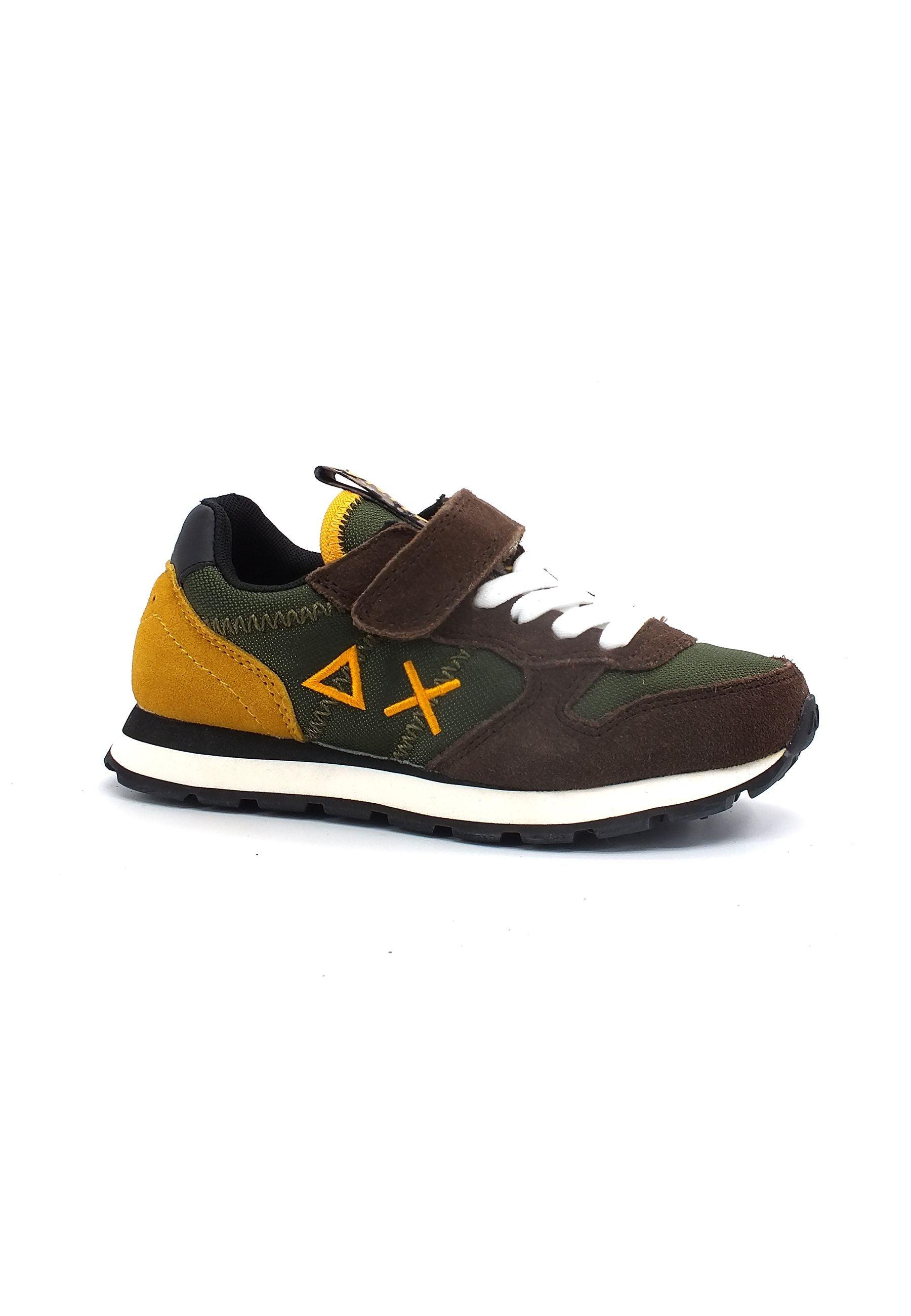 SUN68 Boy's Tom Goes Camping Sneaker Bimbo Militare Scuro Z42310K - Sandrini Calzature e Abbigliamento