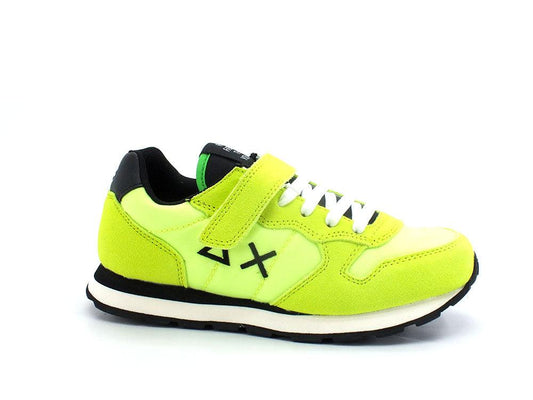 SUN68 Boy's Tom Solid Sneaker Bambino Giallo Fluo Z32301 - Sandrini Calzature e Abbigliamento