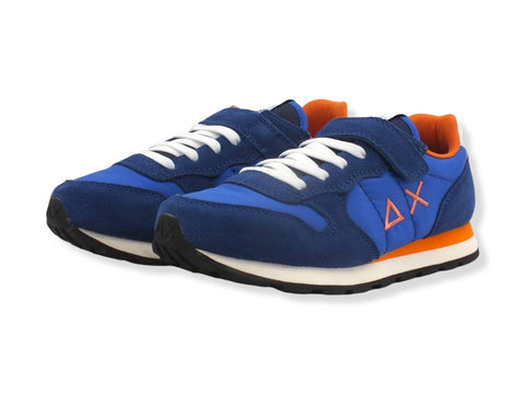 SUN68 Boy's Tom Solid Sneaker Blu Royal Z32301 - Sandrini Calzature e Abbigliamento