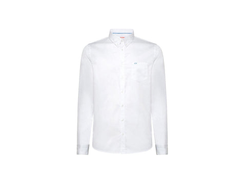 SUN68 Camicia Oxford Bottoni Bianco S41101 - Sandrini Calzature e Abbigliamento