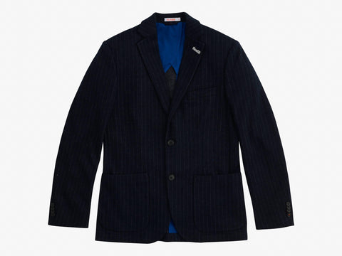 SUN68 Giacca Formal Jacket Blu Gessato J40102 - Sandrini Calzature e Abbigliamento