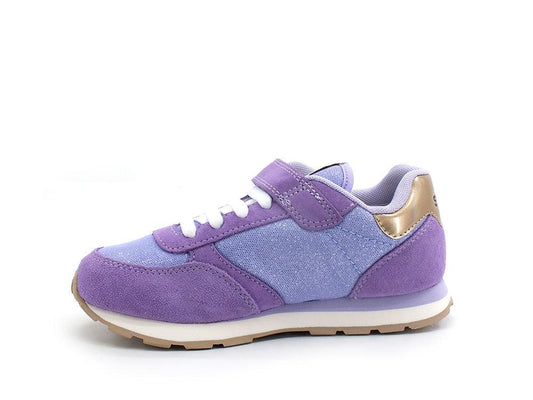 SUN68 Girl's Ally Glitter Mesh Sneaker Bambino Lilla Viola Z32403 - Sandrini Calzature e Abbigliamento