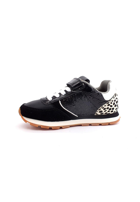SUN68 Girl's Kelly Animal Sneaker Bimbo Black Z42415K - Sandrini Calzature e Abbigliamento