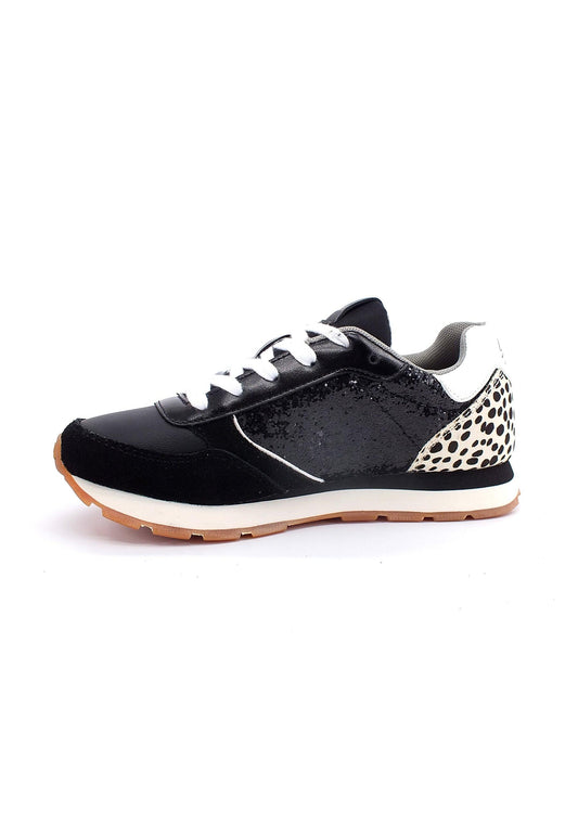 SUN68 Girl's Kelly Animal Sneaker Bimbo Black Z42415T - Sandrini Calzature e Abbigliamento