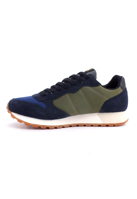 SUN68 Jaki Bicolor Sneaker Uomo Militare Scuro Navy Blue Z42114 - Sandrini Calzature e Abbigliamento