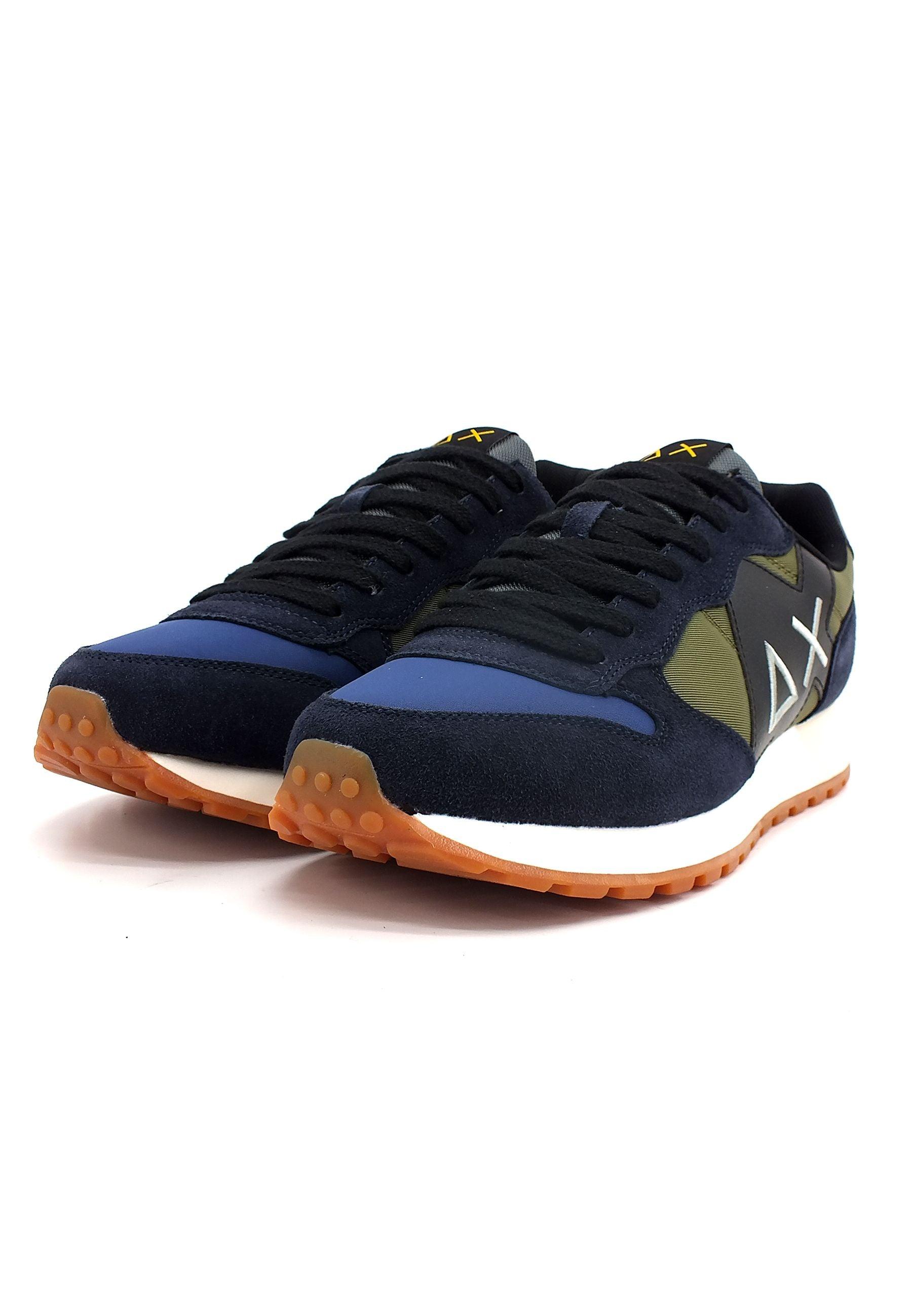 SUN68 Jaki Bicolor Sneaker Uomo Militare Scuro Navy Blue Z42114 - Sandrini Calzature e Abbigliamento