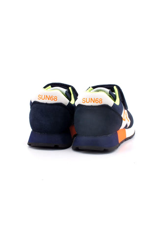 SUN68 Jaki Fluo Sneaker Bambino Navy Blue Z33313K - Sandrini Calzature e Abbigliamento