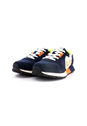 SUN68 Jaki Fluo Sneaker Bambino Navy Blue Z33313T - Sandrini Calzature e Abbigliamento