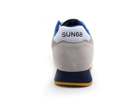 SUN68 Jaki Tricolors Sneaker Running Bianco Grigio Chiaro Z32111 - Sandrini Calzature e Abbigliamento