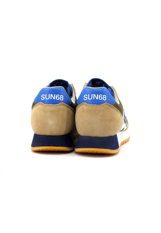 SUN68 Jaki Tricolors Sneaker Uomo Beige Militare Z33112 - Sandrini Calzature e Abbigliamento