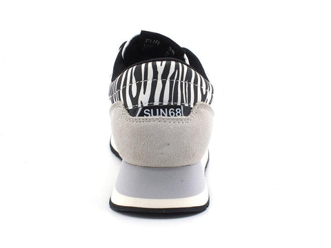 SUN68 Kate Animalier Sneaker Pelle Bianco Panna Z41220 - Sandrini Calzature e Abbigliamento