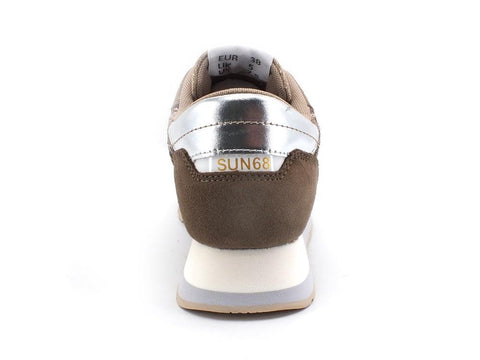 SUN68 Kate Pailettes Sneaker Running Pailettes Beige Z41222 - Sandrini Calzature e Abbigliamento