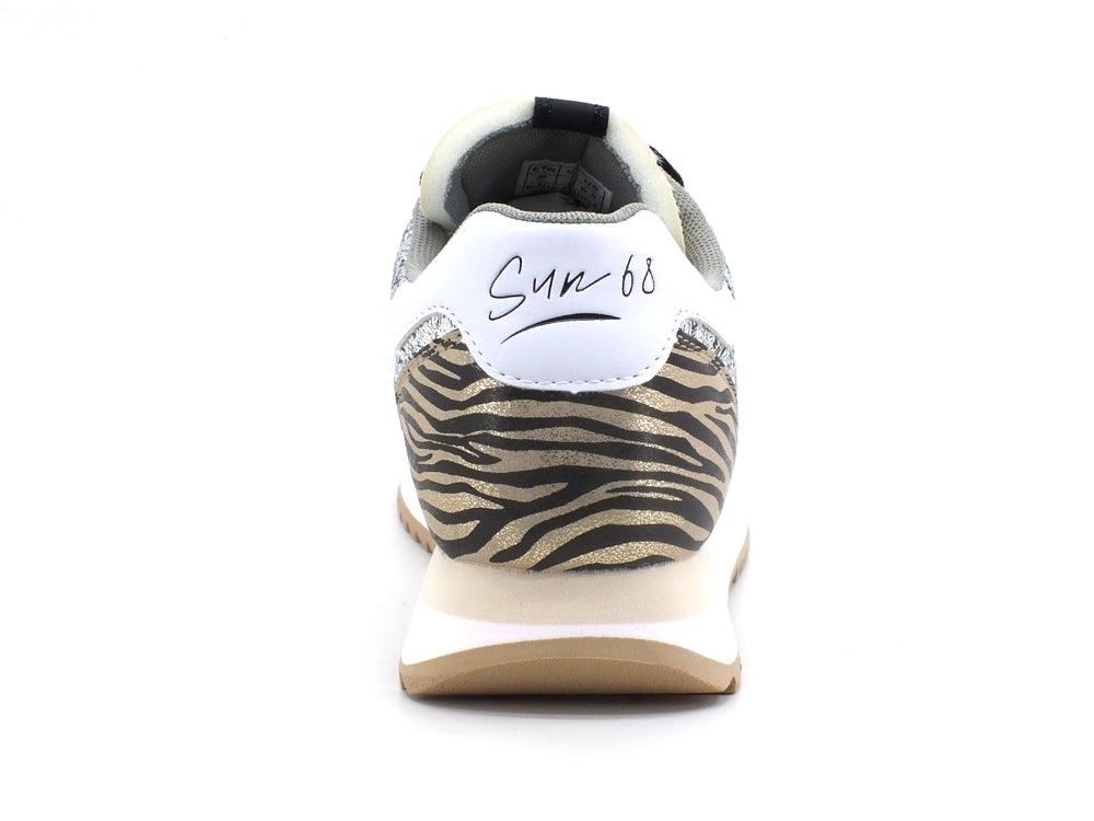 SUN68 Kelly Glitter Body Sneaker Animalier Argento Z41211 - Sandrini Calzature e Abbigliamento