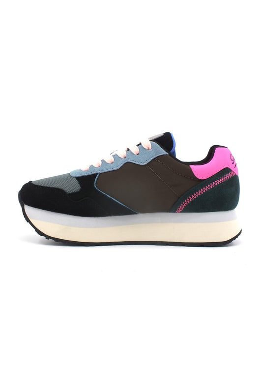 SUN68 Kelly Multicolor Sneaker Donna Marrone Nero Z43219 - Sandrini Calzature e Abbigliamento