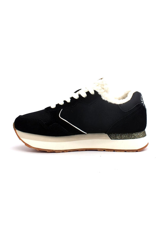 SUN68 Kelly Teddy Sneaker Donna Nero Z42216 - Sandrini Calzature e Abbigliamento