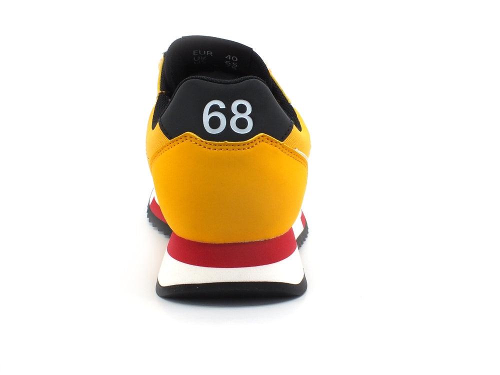 SUN68 Niki Solid Nylon Sneaker Running Giallo Z41116 - Sandrini Calzature e Abbigliamento