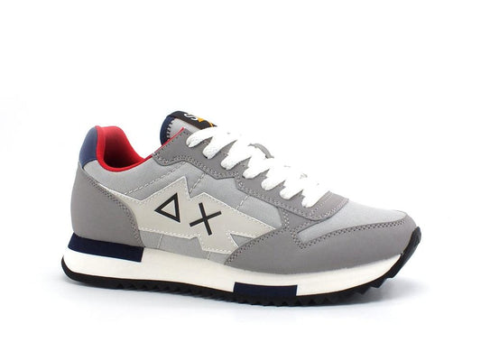 SUN68 Niki Solid Nylon Sneaker Running Grigio Chiaro Z41116 - Sandrini Calzature e Abbigliamento