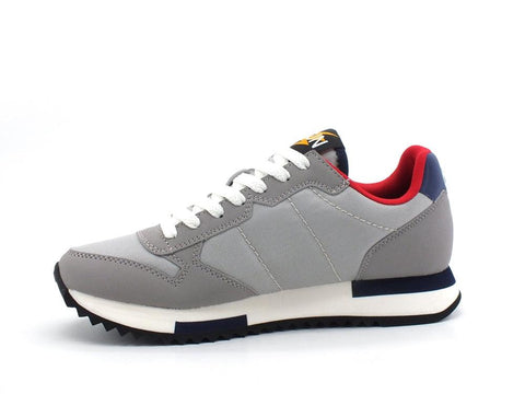 SUN68 Niki Solid Nylon Sneaker Running Grigio Chiaro Z41116 - Sandrini Calzature e Abbigliamento