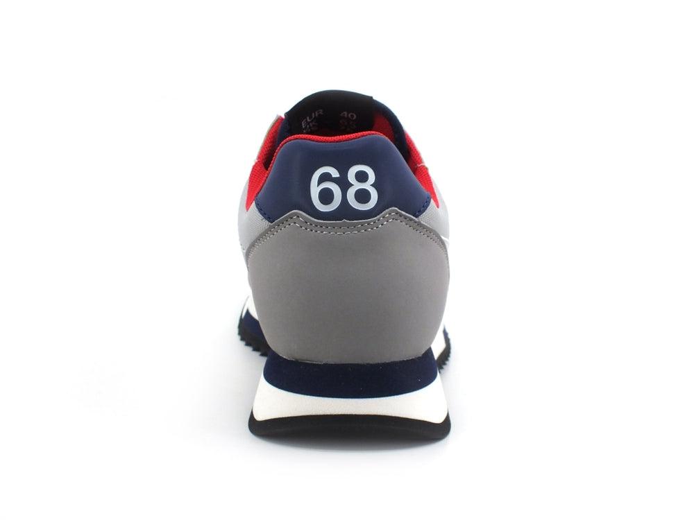 SUN68 Niki Solid Nylon Sneaker Running Grigio Chiaro Z41116 - Sandrini Calzature e Abbigliamento