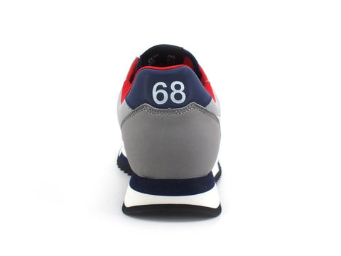 SUN68 Niki Solid Nylon Sneaker Running Grigio Chiaro Z41116 - Sandrini Calzature e Abbigliamento
