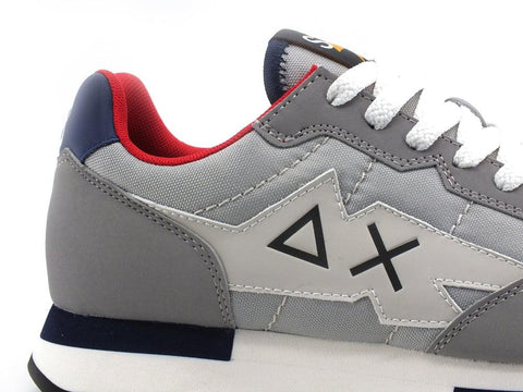 SUN68 Niki Solid Nylon Sneaker Running Grigio Chiaro Z41116 - Sandrini Calzature e Abbigliamento