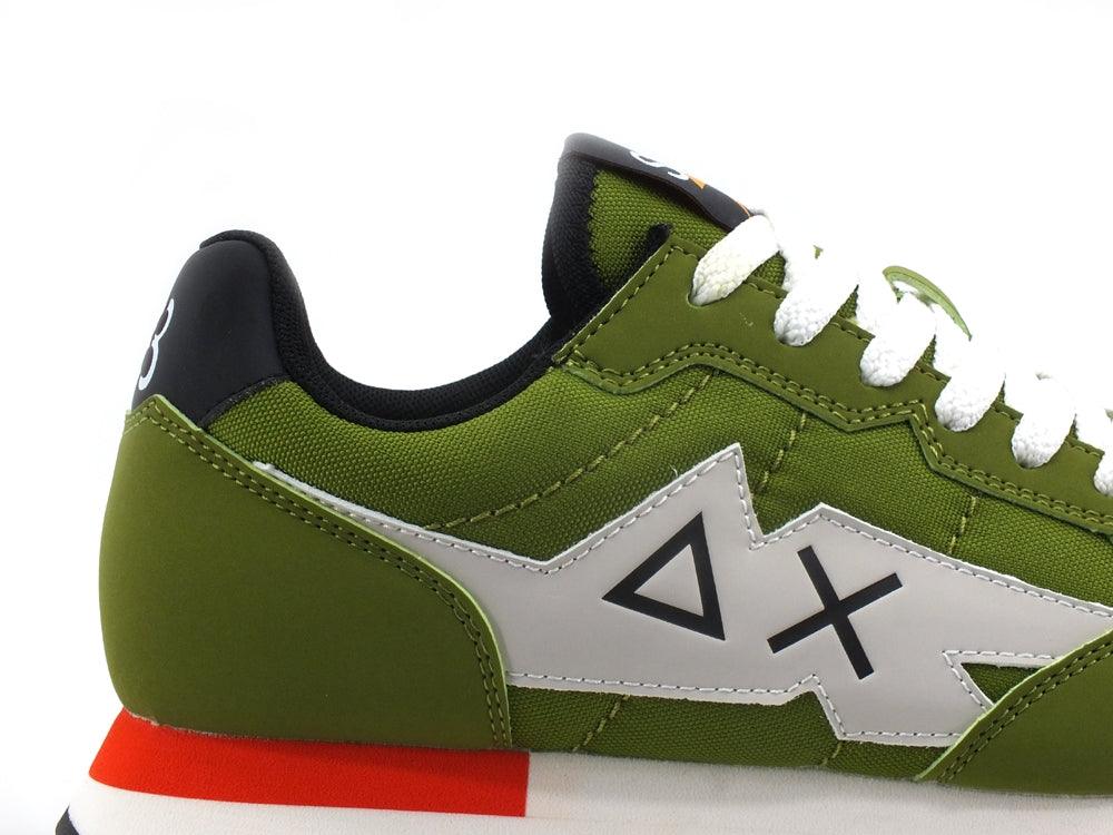 SUN68 Niki Solid Nylon Sneaker Running Oliva Z41116 - Sandrini Calzature e Abbigliamento