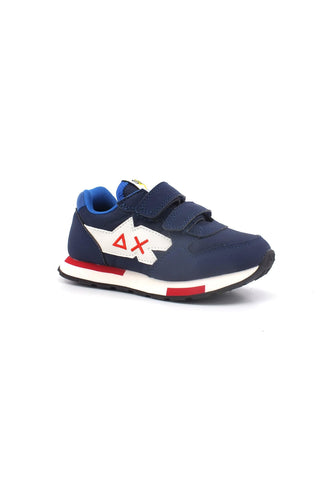 SUN68 Niki Solid Sneaker Bambino Navy Blue Z33321B - Sandrini Calzature e Abbigliamento