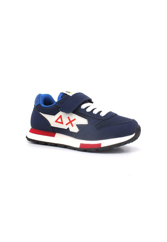 SUN68 Niki Solid Sneaker Bambino Navy Blue Z33321K - Sandrini Calzature e Abbigliamento