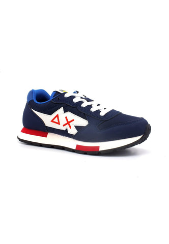 SUN68 Niki Solid Sneaker Bambino Navy Blue Z33321T - Sandrini Calzature e Abbigliamento