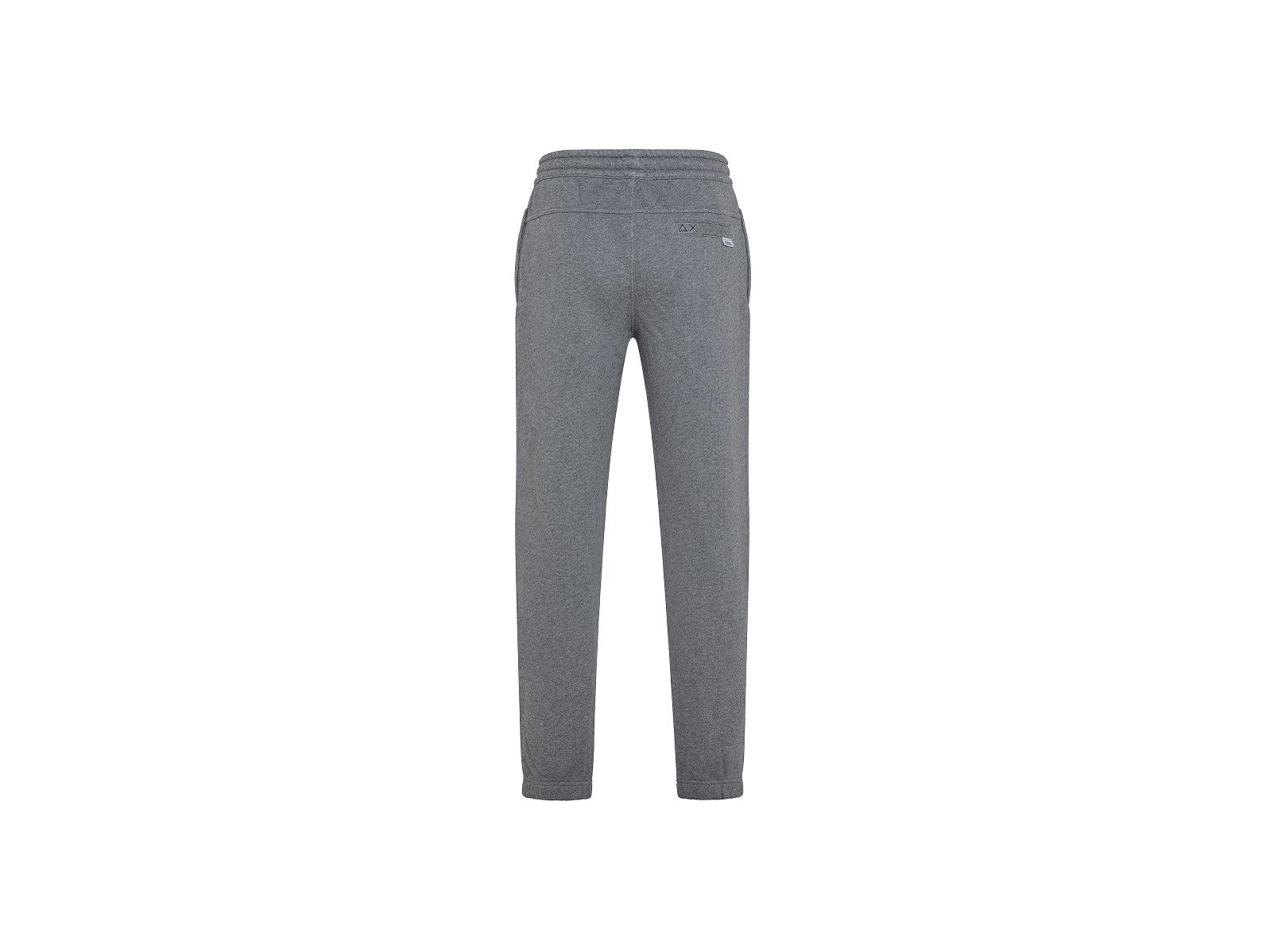 SUN68 Pantalone Lungo Tuta Logo Grigio Medio F41136 - Sandrini Calzature e Abbigliamento