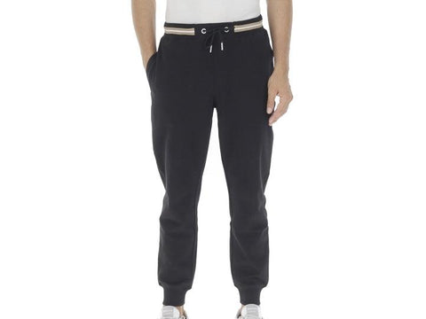 SUN68 Pantalone Lungo Tuta Polsino Banda Nero F41139 - Sandrini Calzature e Abbigliamento
