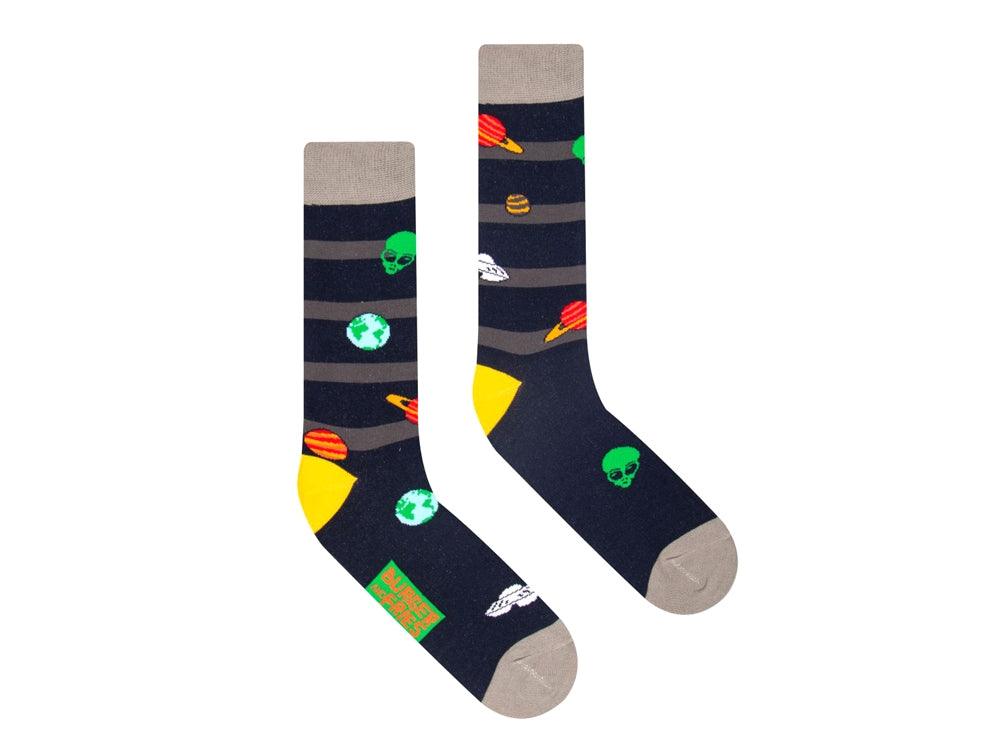 SUN68 Socks Burger And Fries Calzini Space Ufo Stripes BF1012 - Sandrini Calzature e Abbigliamento