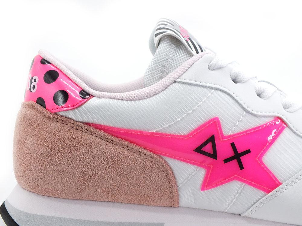 SUN68 Stargirl Back Pois Sneaker Leopard Bianco Fuxia Z32213 - Sandrini Calzature e Abbigliamento