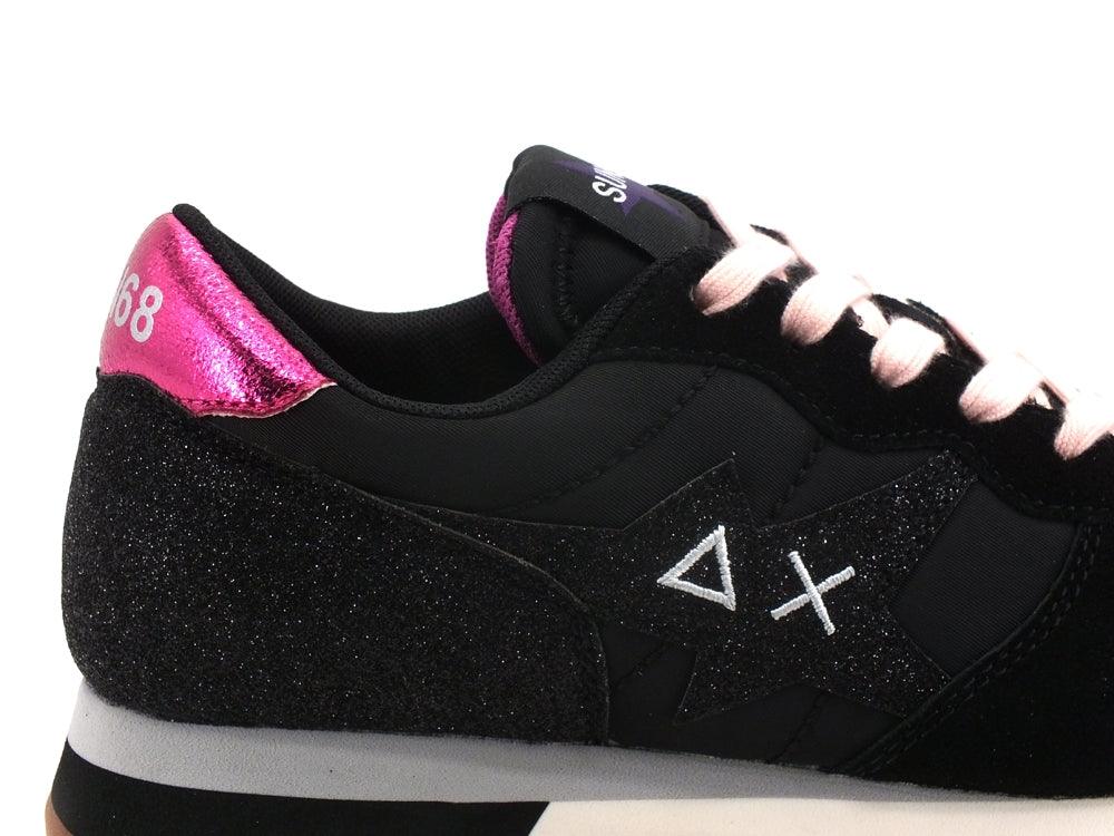 SUN68 Stargirl Glitter Running Sneaker Nero Z41207 - Sandrini Calzature e Abbigliamento