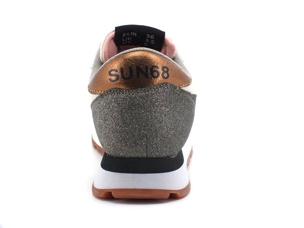 SUN68 Stargirl Glitter Sneaker Running Bianco Panna Z41207 - Sandrini Calzature e Abbigliamento