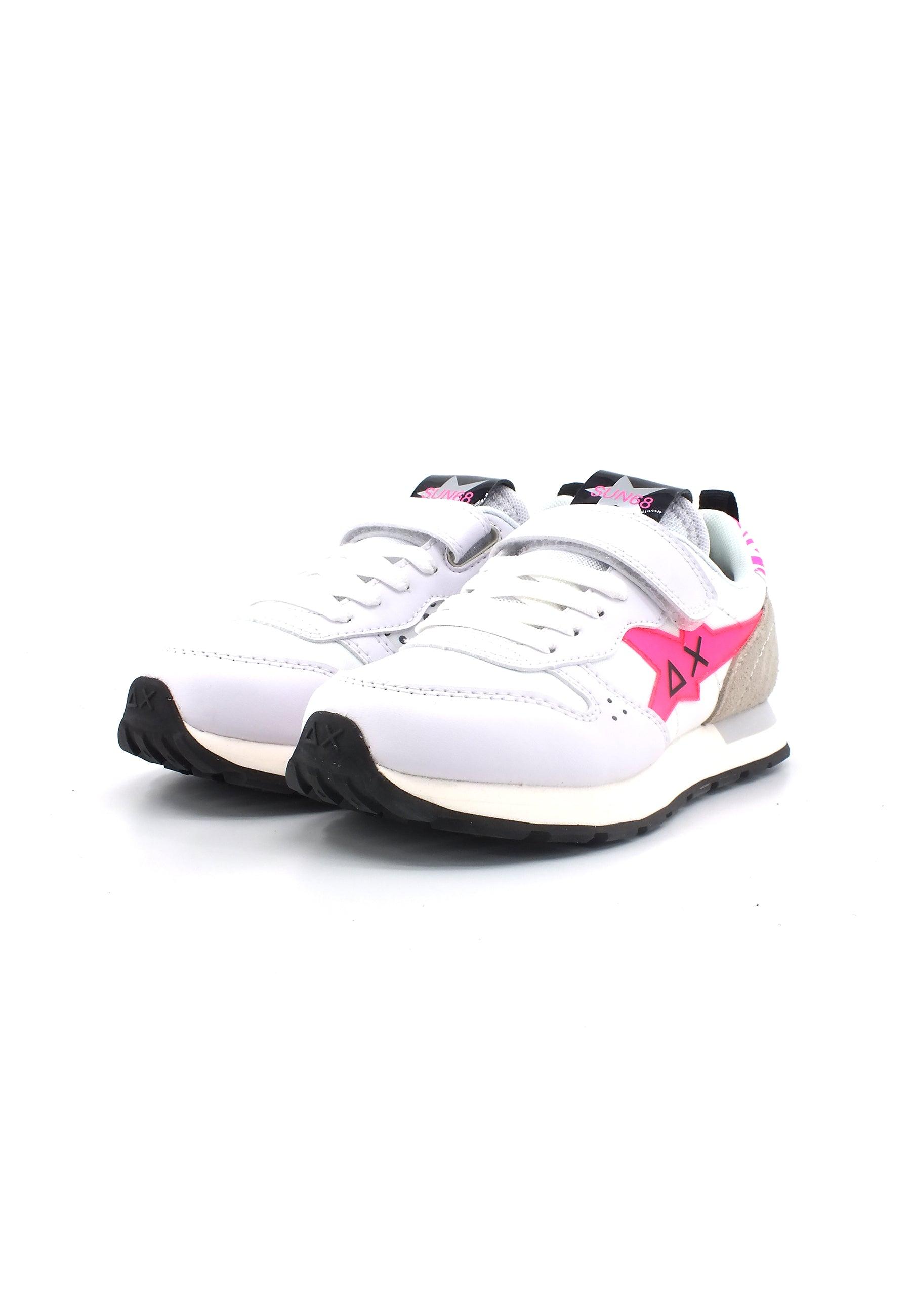 SUN68 Stargirl Sneaker Bambino Bianco Fuxia Z33413K - Sandrini Calzature e Abbigliamento
