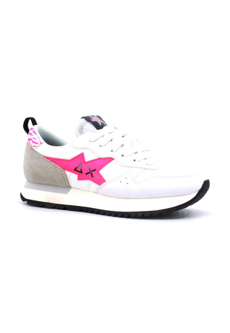 SUN68 Stargirl Trasparent Sneaker Donna Bianco Fuxia Z33213 - Sandrini Calzature e Abbigliamento