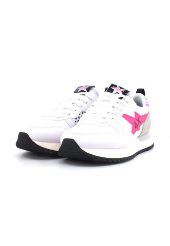 SUN68 Stargirl Trasparent Sneaker Donna Bianco Fuxia Z33213 - Sandrini Calzature e Abbigliamento